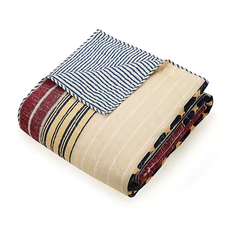 Quilts-Kirklands Home Stars and Striped Patch 3-pc. Full/Queen Quilt Set