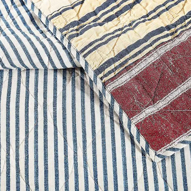 Quilts-Kirklands Home Stars and Striped Patch 3-pc. King Quilt Set