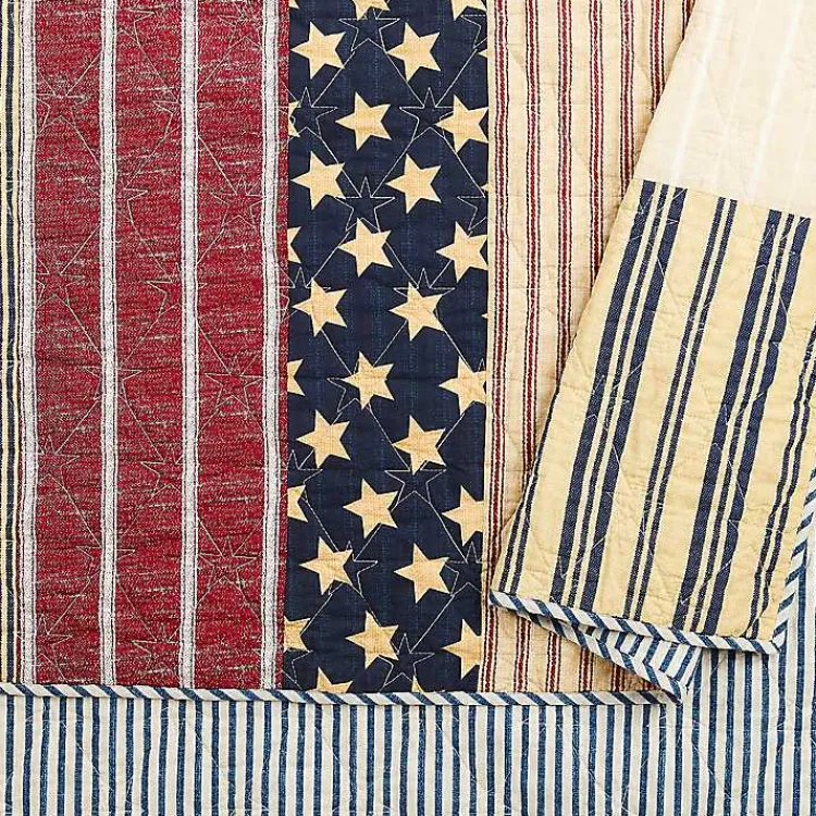 Quilts-Kirklands Home Stars and Striped Patch 3-pc. King Quilt Set