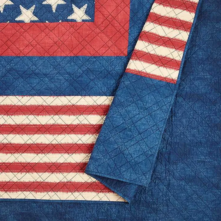 Quilts-Kirklands Home Americana Patch 3-pc. Full/Queen Quilt Set