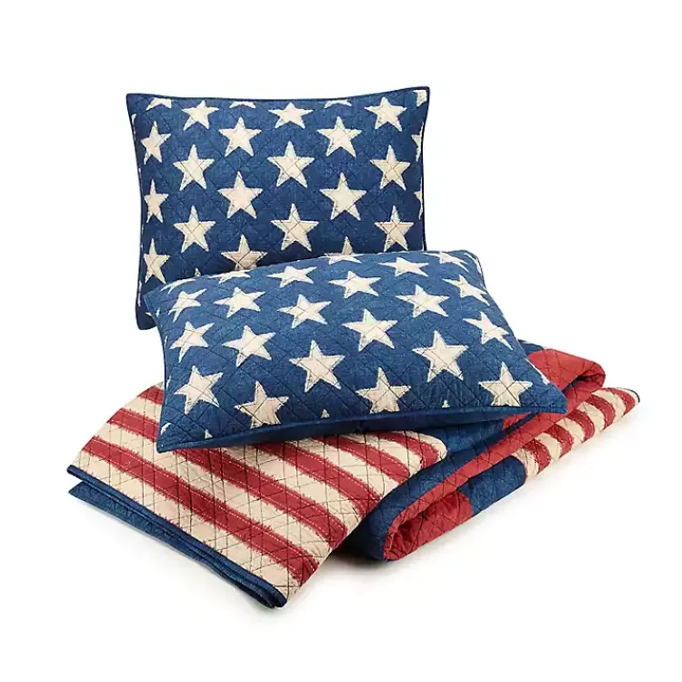 Quilts-Kirklands Home Americana Patch 3-pc. King Quilt Set