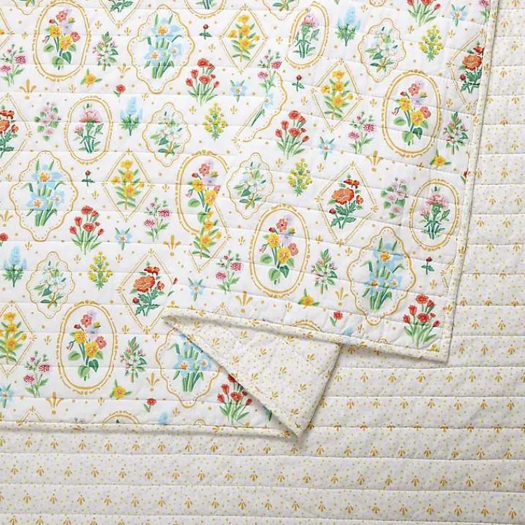 Quilts-Kirklands Home Floral Wallpaper 2-pc. Twin Quilt Set