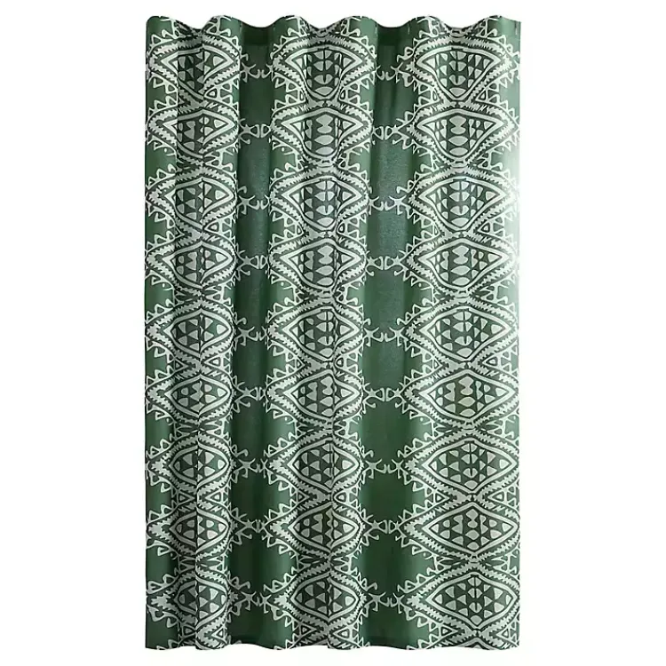 Shower Curtains-Kirklands Home Aisha Shower Curtain Green