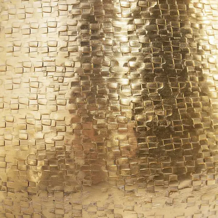 Planters-Kirklands Home Hammered Metal Retta Planter Gold