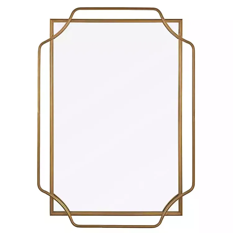 Decorative Mirrors-Kirklands Home Amir Bronze Metal Wall Mirror
