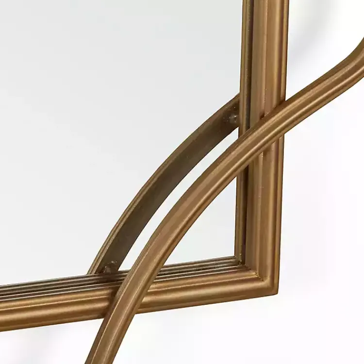 Decorative Mirrors-Kirklands Home Amir Bronze Metal Wall Mirror