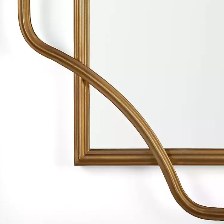 Decorative Mirrors-Kirklands Home Amir Bronze Metal Wall Mirror