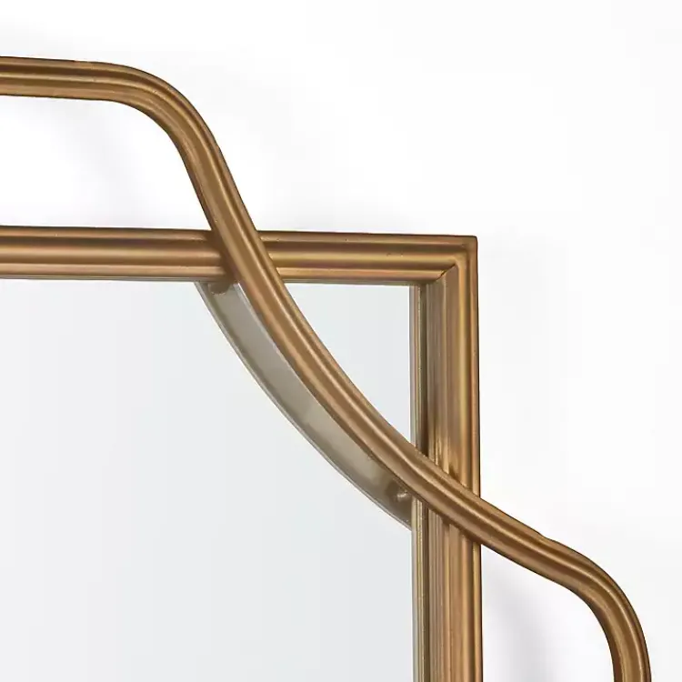 Decorative Mirrors-Kirklands Home Amir Bronze Metal Wall Mirror