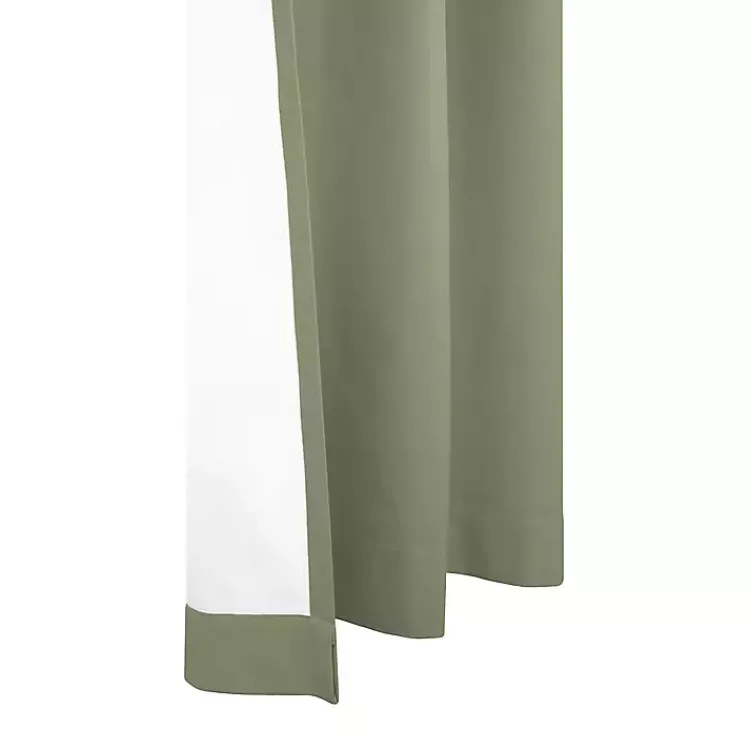 Curtains & Drapes-Kirklands Home Sage Room Darkening Curtain Panel Set, 54 in. Green
