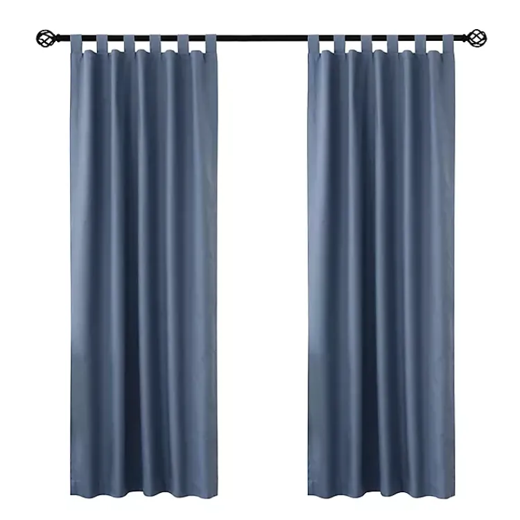 Curtains & Drapes-Kirklands Home Weathermate Blackout Curtain Panel, 63 in. Blue