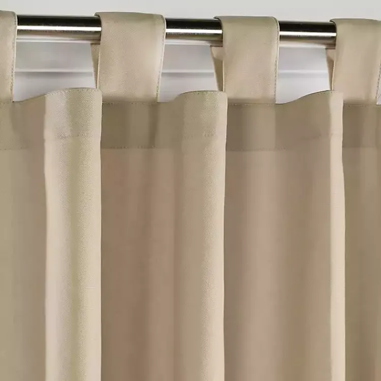 Curtains & Drapes-Kirklands Home Taupe Weathermate Curtain Panel, 72 in. Tan