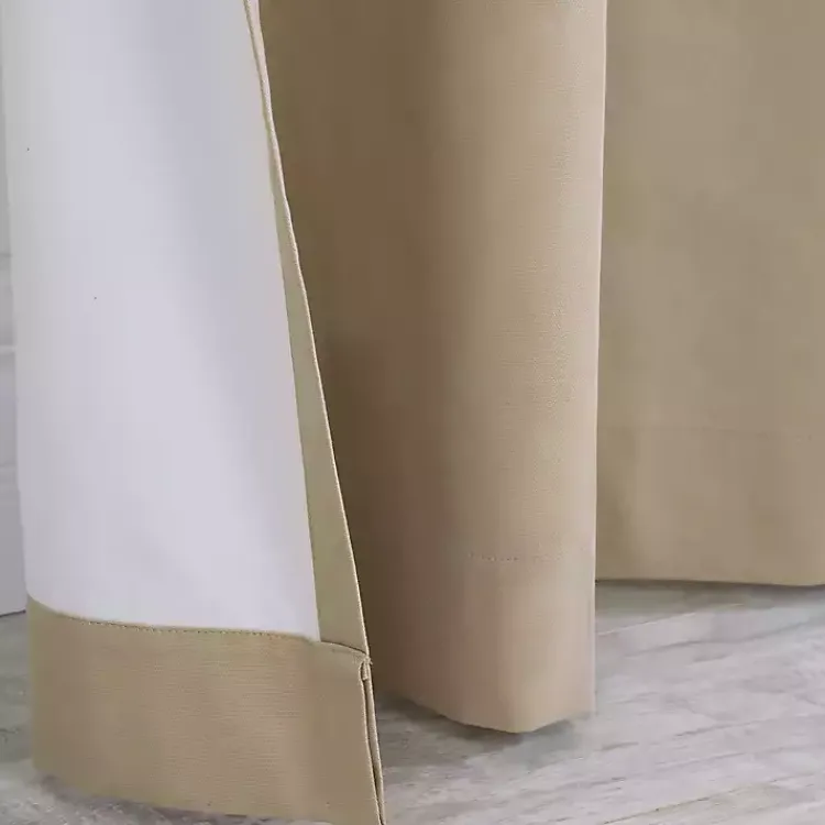 Curtains & Drapes-Kirklands Home Taupe Weathermate Curtain Panel, 72 in. Tan