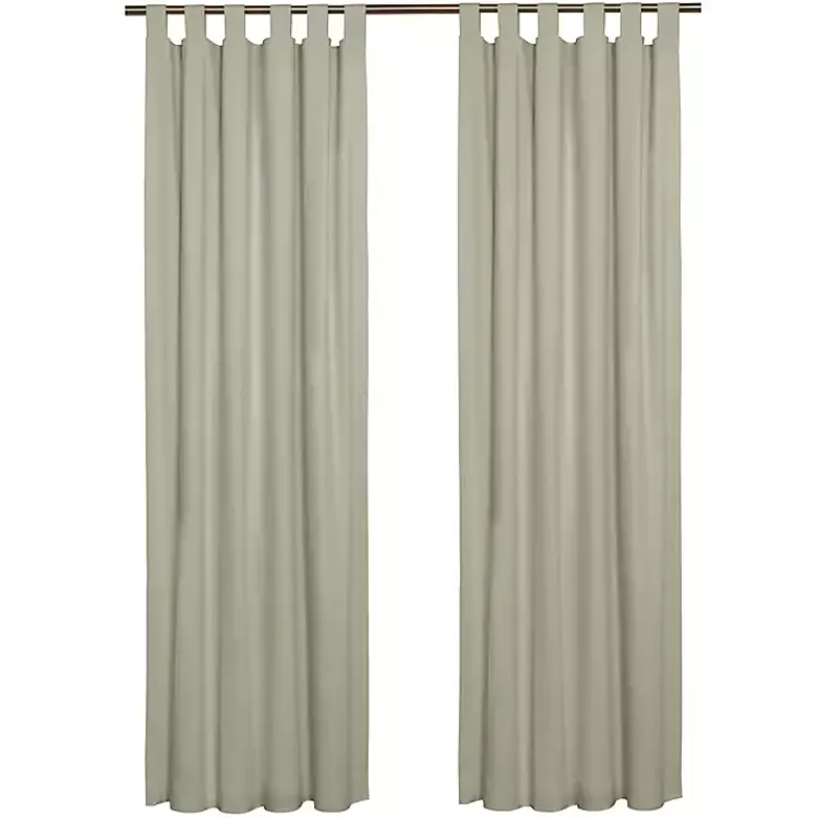 Curtains & Drapes-Kirklands Home Sage Weathermate Curtain Panel, 72 in. Green