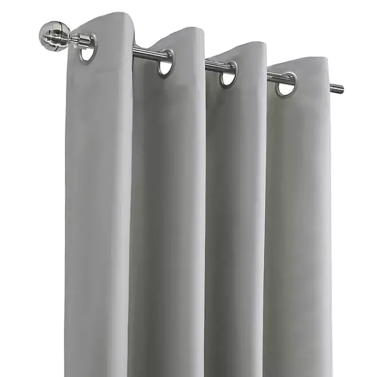 Curtains & Drapes-Kirklands Home Light Alpine Blackout Curtain Panel, 63 in. Gray