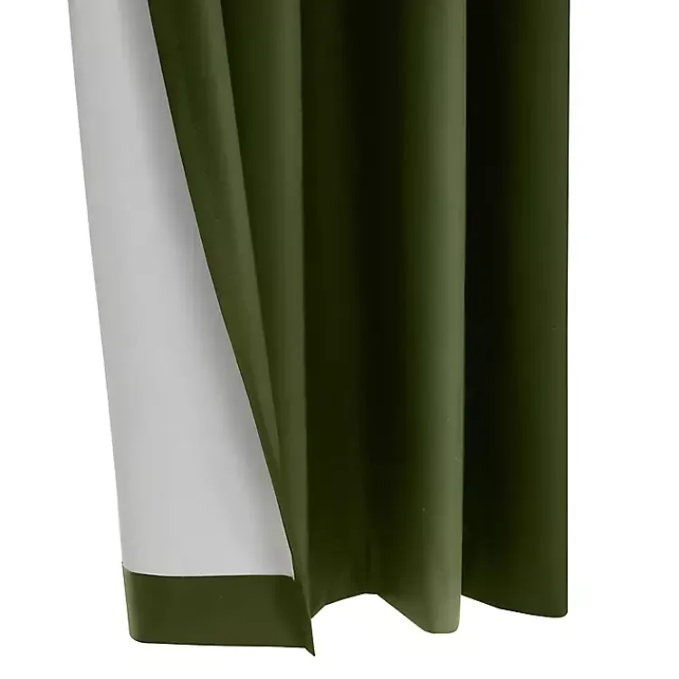 Curtains & Drapes-Kirklands Home Olive Alpine Blackout Curtain Panel, 84 in. Green
