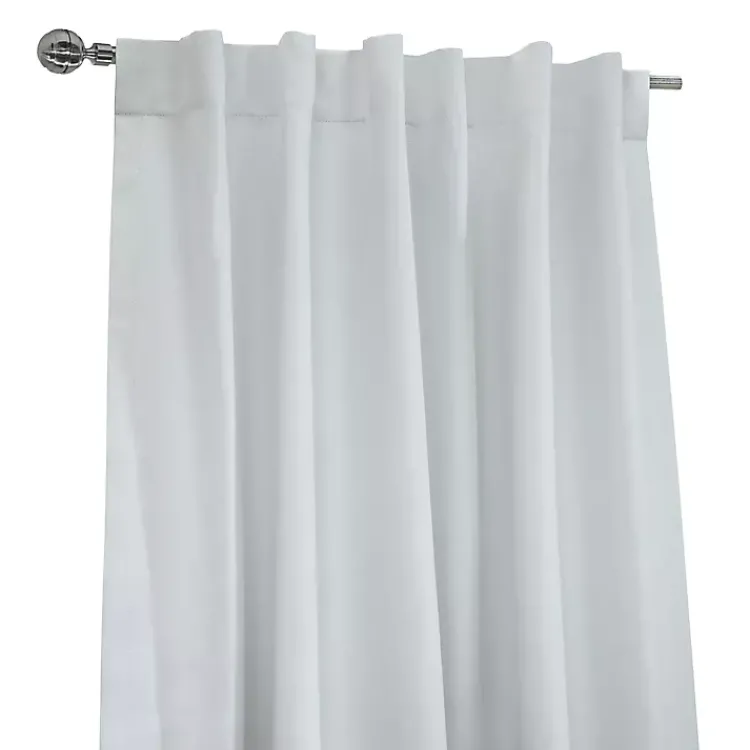 Curtains & Drapes-Kirklands Home Baxter Blackout Curtain Panel, 84 in. White