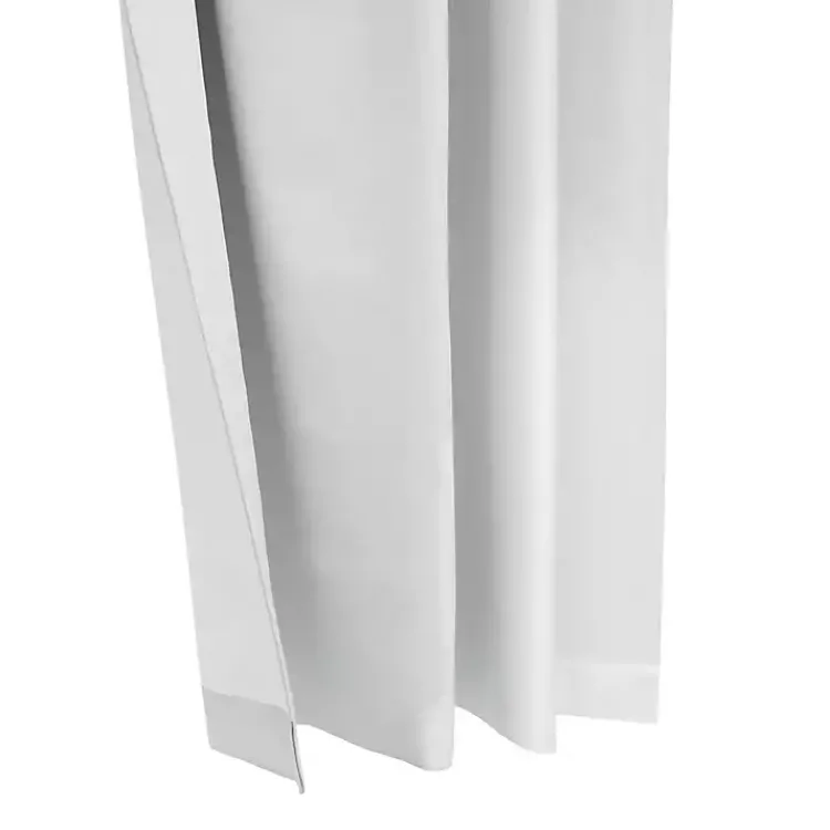 Curtains & Drapes-Kirklands Home Baxter Blackout Curtain Panel, 84 in. White