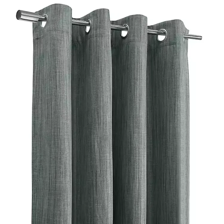 Curtains & Drapes-Kirklands Home Bryson Textured Curtain Panel, 108 in. Gray