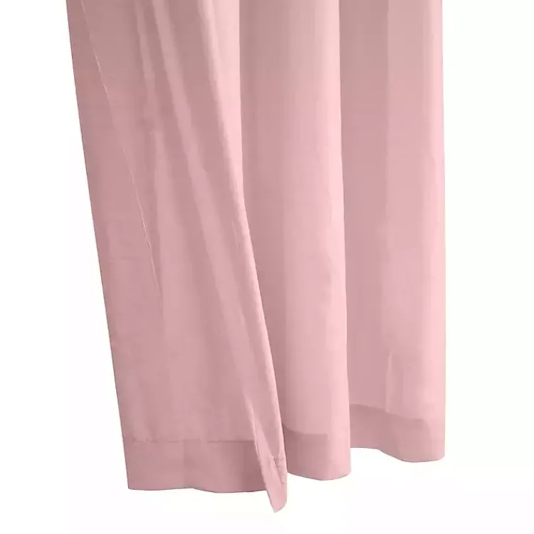 Curtains & Drapes-Kirklands Home Rose Crinkle Harmony Curtain Panel, 63 in. Pink