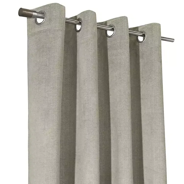 Curtains & Drapes-Kirklands Home Taupe Paris Velvet Blackout Curtain Panel, 108 in. Tan