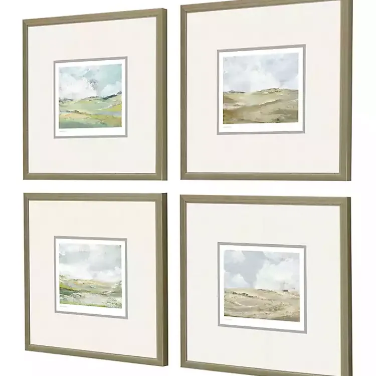 Framed Art-Kirklands Home Afternoon Landscape Framed Art Prints, Set of 4