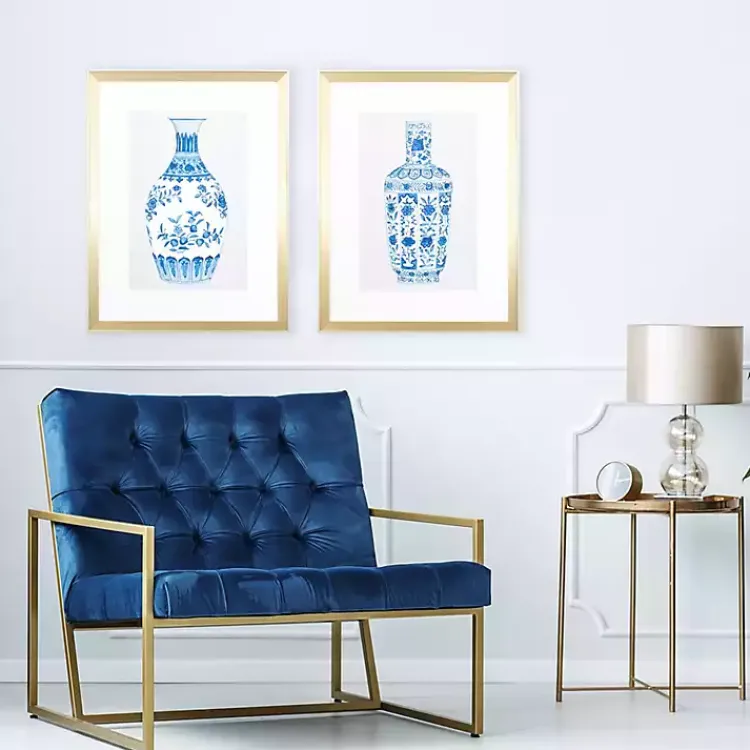Framed Art-Kirklands Home Chinoiserie Vases I Framed Art Prints, Set of 2