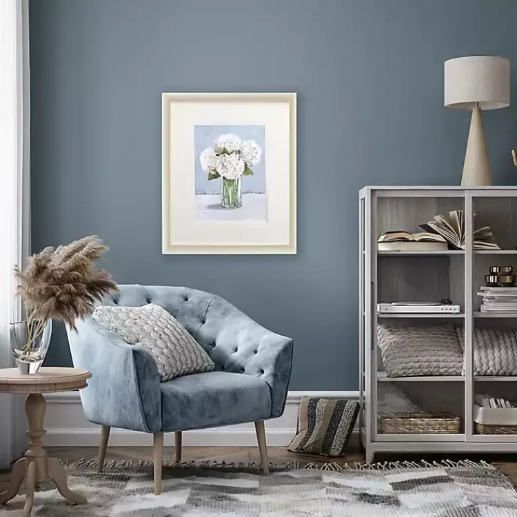 Framed Art-Kirklands Home White Hydrangeas I Framed Art Print