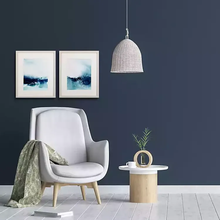 Framed Art-Kirklands Home Wispy Waves Framed Art Prints, Set of 2