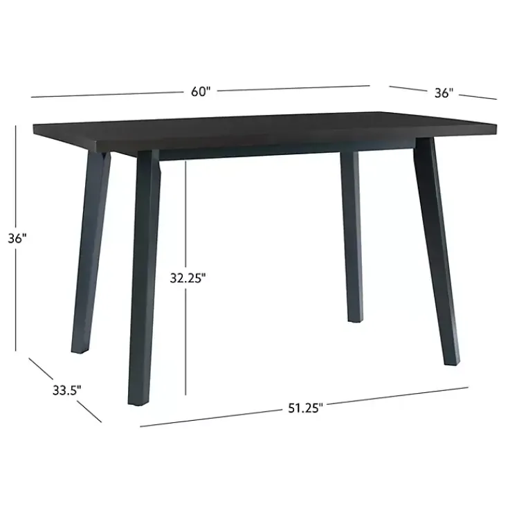 Dining Tables-Kirklands Home Blue and Gray Wood Aliza Counter Height Table