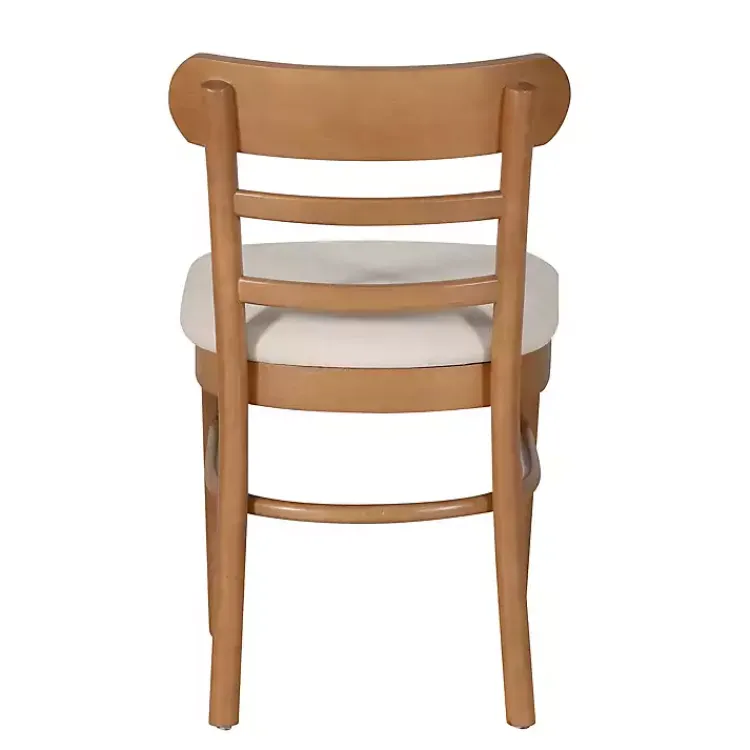 Dining Chairs-Kirklands Home Cream Upholstered Wood Dining Chairs, Set of 2 White