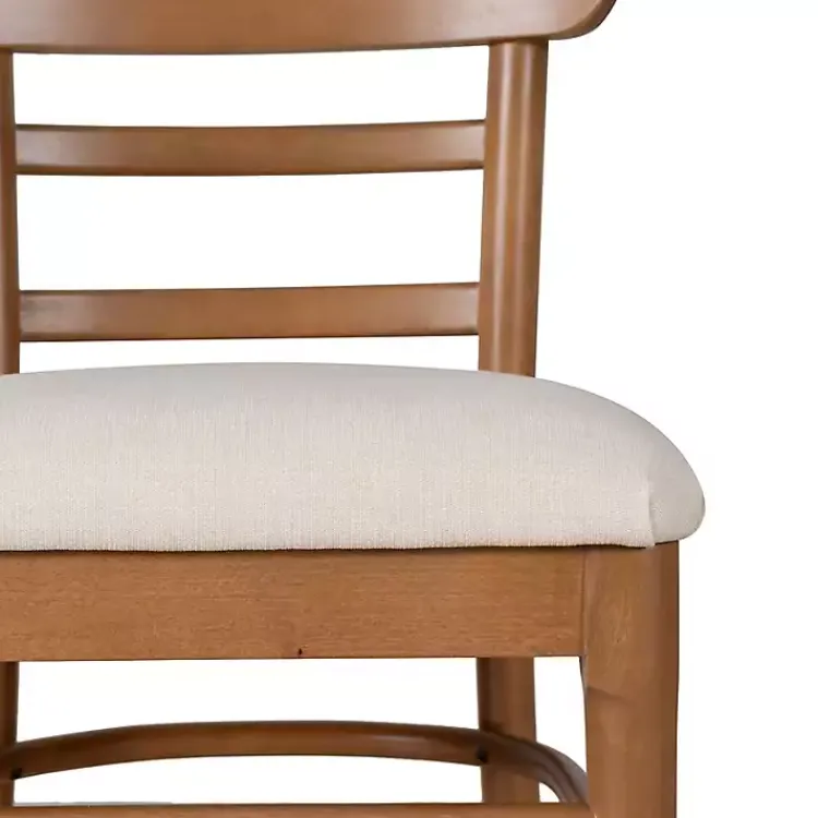 Dining Chairs-Kirklands Home Cream Upholstered Wood Dining Chairs, Set of 2 White