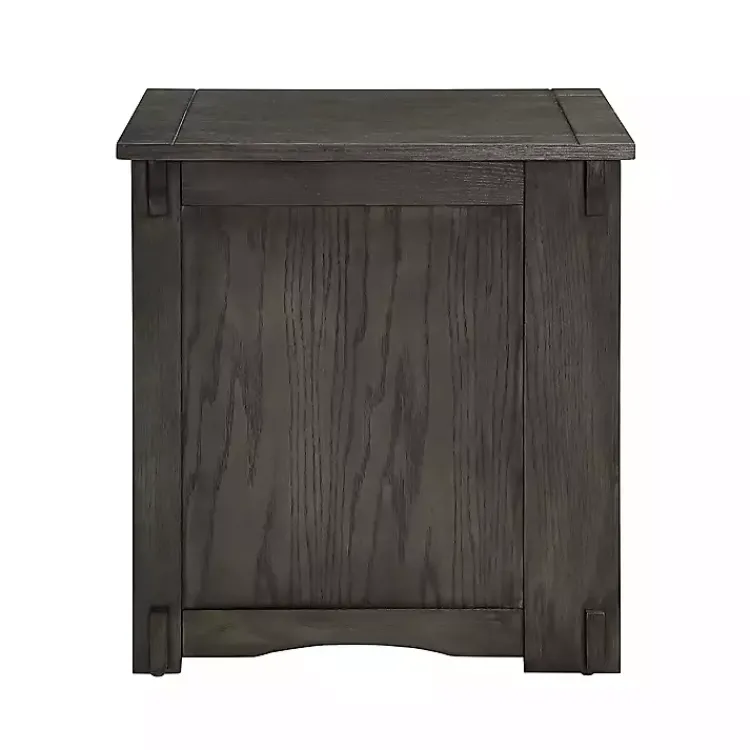 Accent & End Tables-Kirklands Home Wood Parnell Storage Accent Table Gray