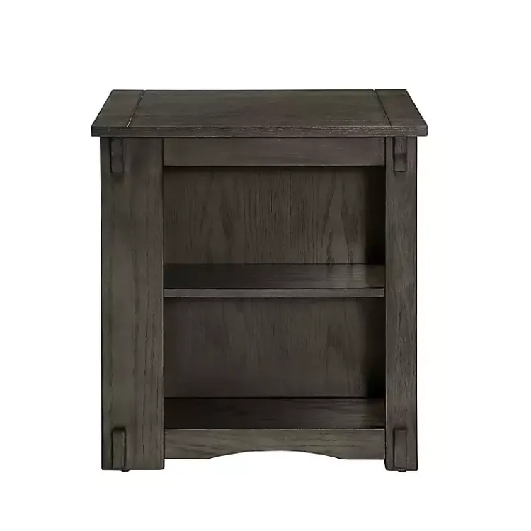 Accent & End Tables-Kirklands Home Wood Parnell Storage Accent Table Gray