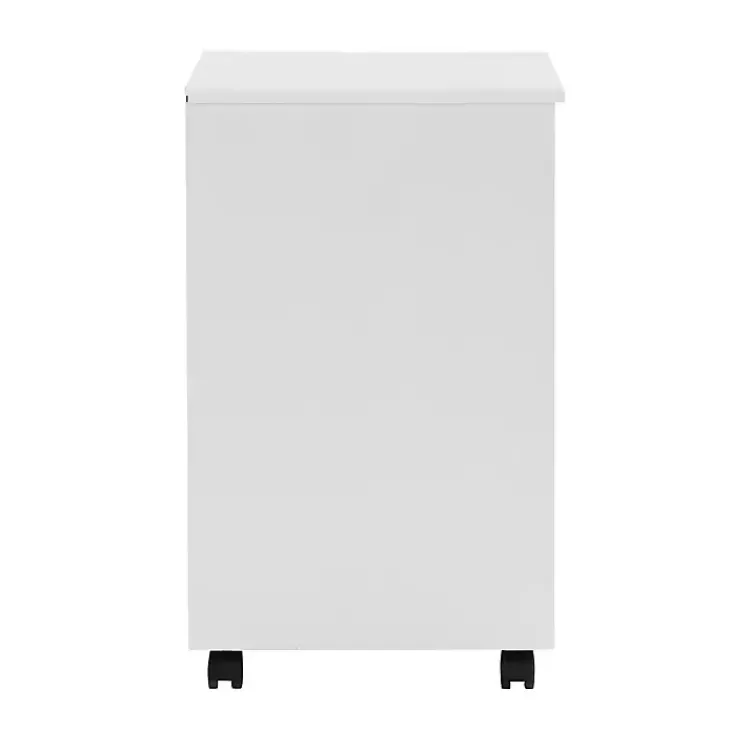 Office Furniture-Kirklands Home Wood 6-Drawer Cary Storage Cart White