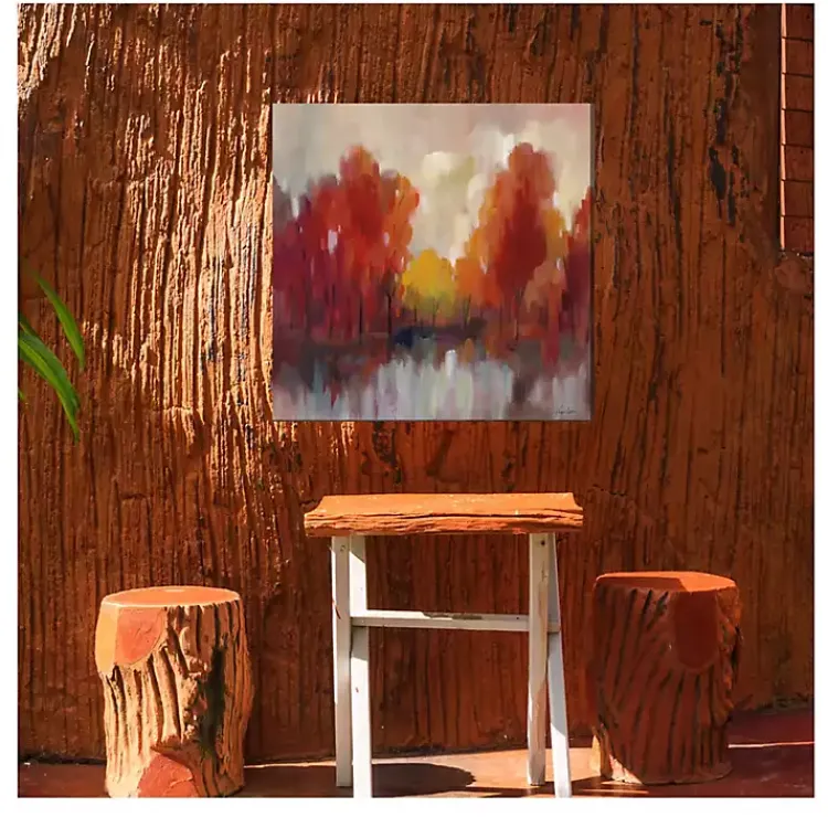 Outdoor Wall Decor-Kirklands Home Shades of Fall Outdoor Canvas Art Print