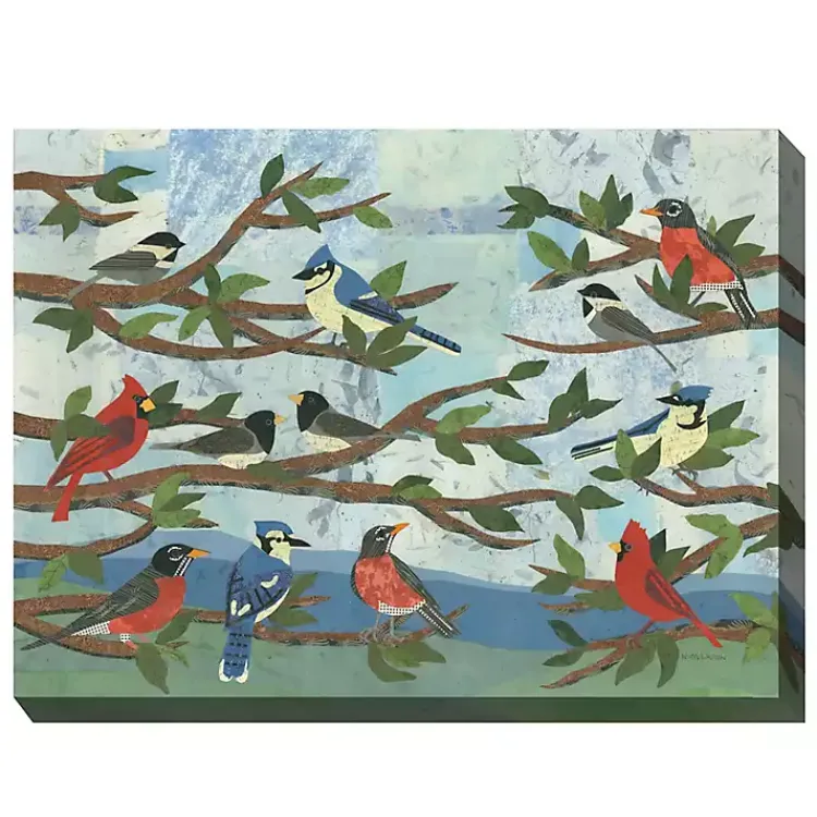 Outdoor Wall Decor-Kirklands Home Mixed Company Outside Canvas Art Print