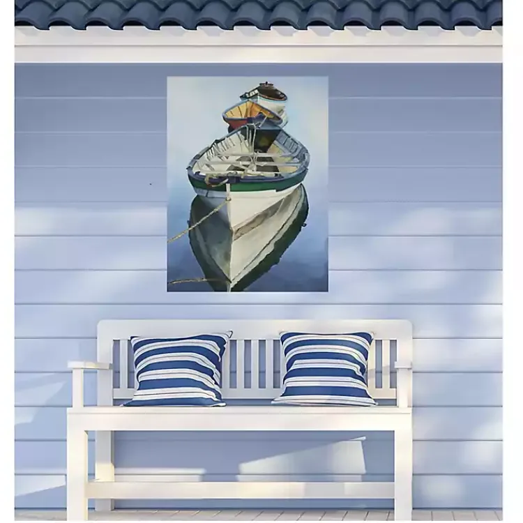 Outdoor Wall Decor-Kirklands Home Still Waters Outdoor Canvas Art Print Blue