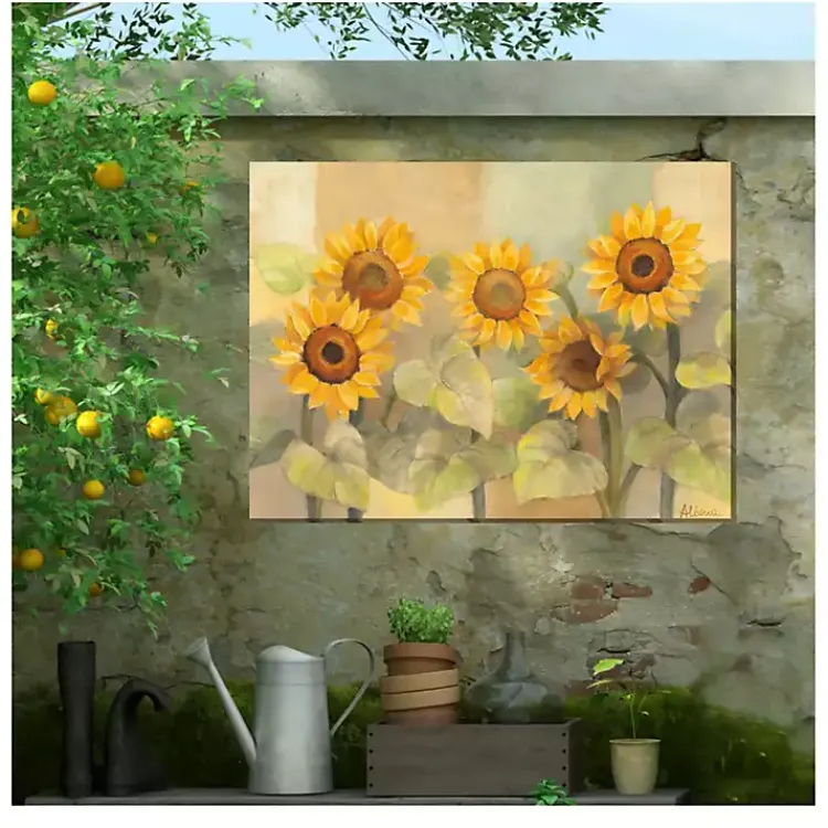 Outdoor Wall Decor-Kirklands Home Sunflower Sunshades Outdoor Canvas Art Print