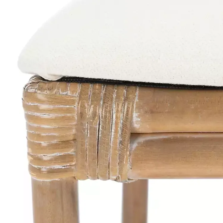 Dining Chairs-Kirklands Home Rattan Chiara Dining Chairs, Set of 2 White