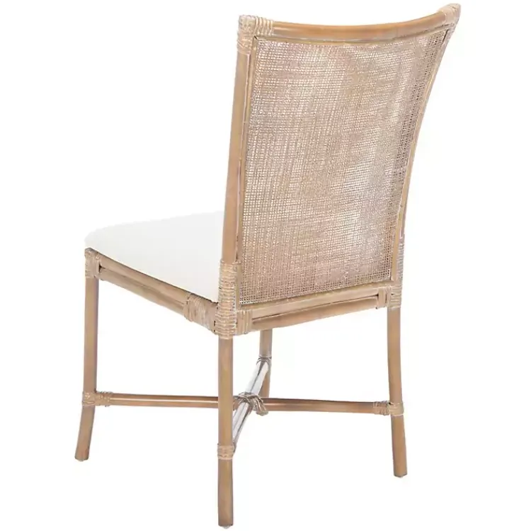 Dining Chairs-Kirklands Home Rattan Chiara Dining Chairs, Set of 2 White