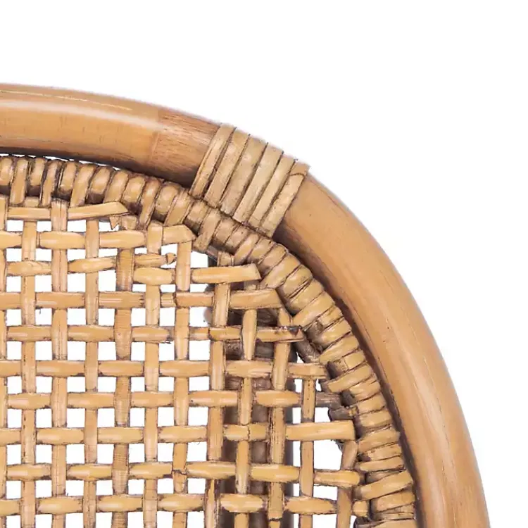 Accent Chairs-Kirklands Home Natural Rattan Charlie Accent Chair White