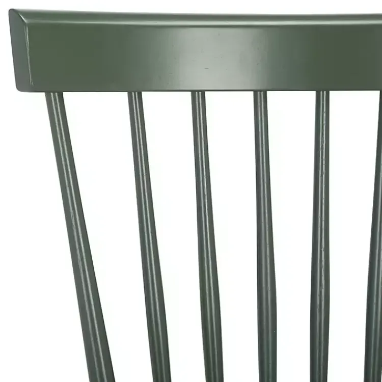 Dining Chairs-Kirklands Home Dark Parker Spindle Dining Chairs, Set of 2 Green