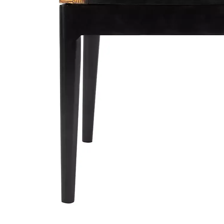 Accent Chairs-Kirklands Home Dark Rattan and Mahogany Gianni Accent Chair Brown