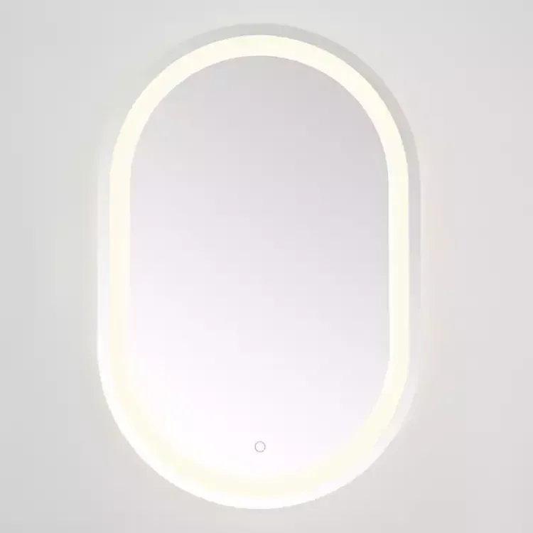 Decorative Mirrors-Kirklands Home Oval Crosby LED Wall Mirror
