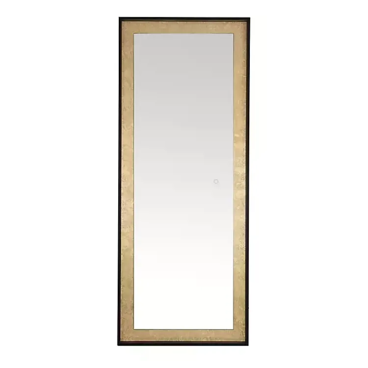 Full Length & Floor Mirrors-Kirklands Home Montauk LED Full Length Mirror Gold