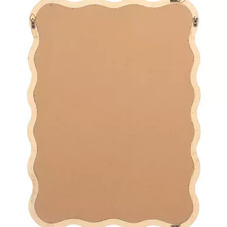 Decorative Mirrors-Kirklands Home Cream Wavy Izara Wall Mirror