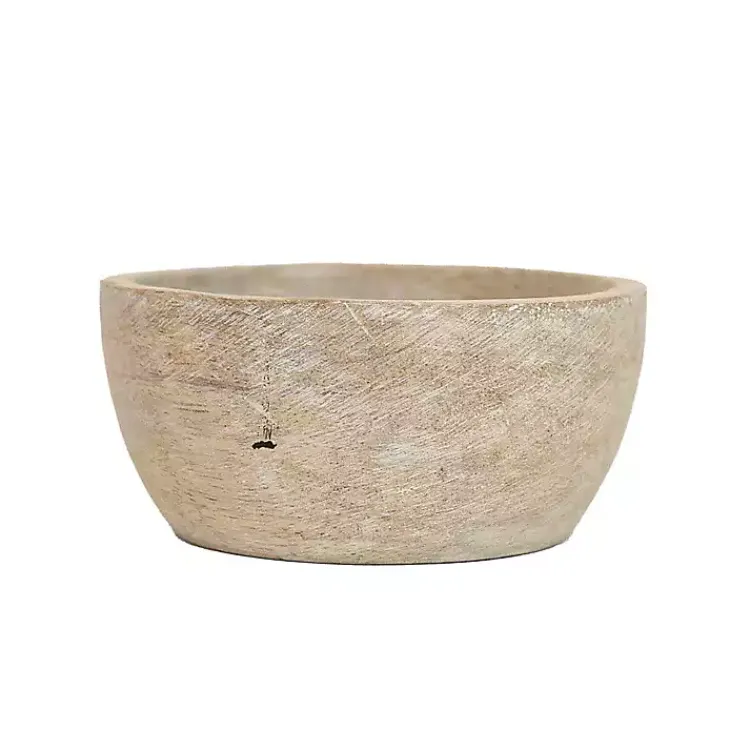 Kitchen Accessories-Kirklands Home wash Wood Pinch Bowls, Set of 3 White