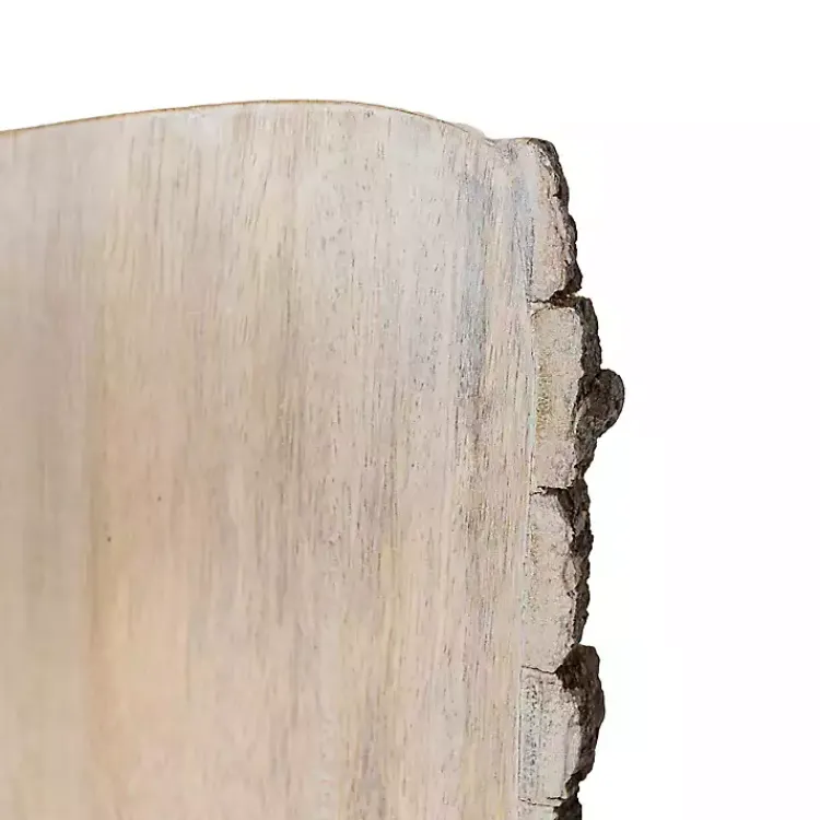 Serving & Entertaining-Kirklands Home Whitewashed Live Edge Wooden Cutting Board