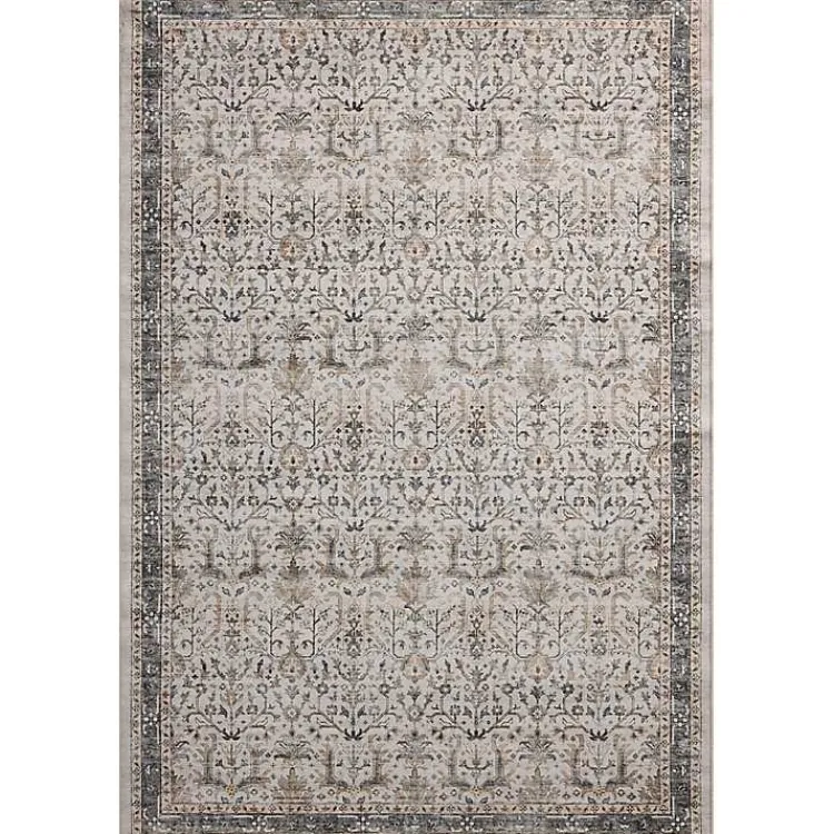 Area Rugs-Kirklands Home Anniston Ivory Stone Area Rug, 5x8
