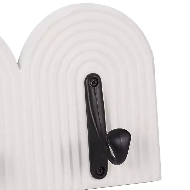 Hooks-Kirklands Home White Arched Wall Hooks